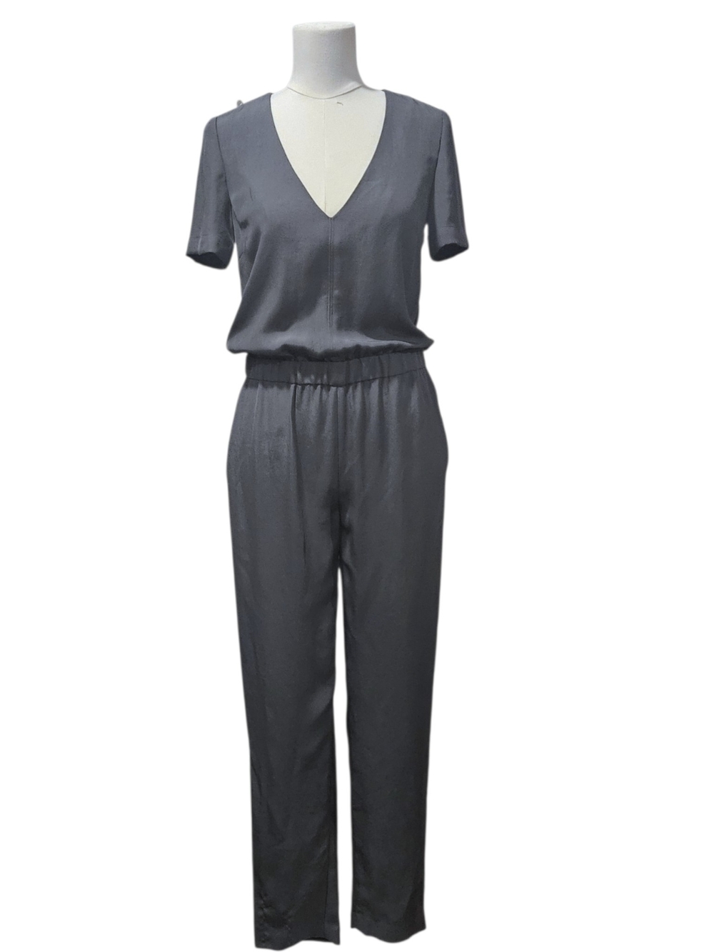 J Crew Collection Jumpsuit A5414 In Pewter Size 00